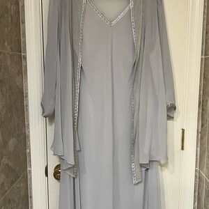 SLNY Silver Layered Wedding Dress